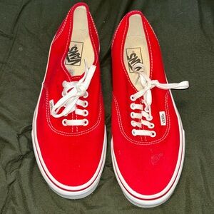 Men’s red vans size 10